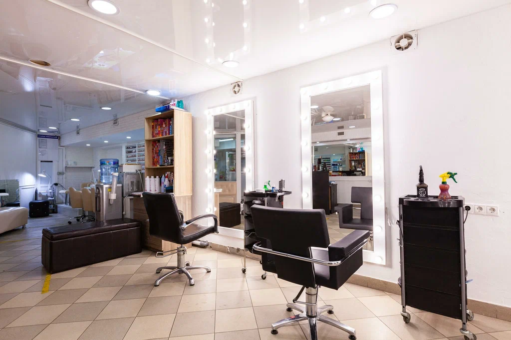 Professional hair salon interior in Wapda Town Lahore