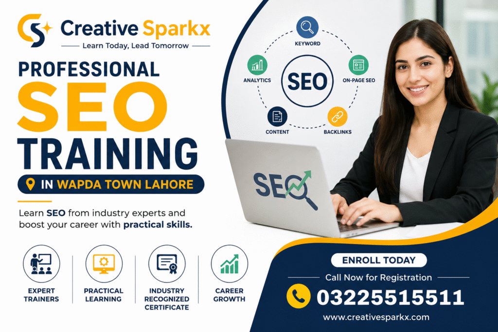 Advanced SEO Training in Lahore by Creative Sparkx in Wapda Town